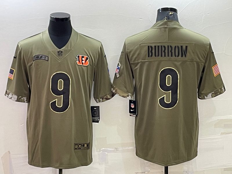 Men Cincinnati Bengals #9 Burrow Green 2022 Vapor Untouchable Limited Nike NFL Jersey->cincinnati bengals->NFL Jersey